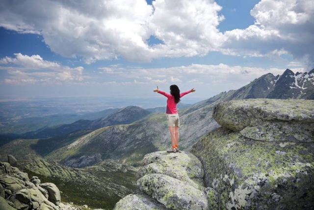  ¡Es una gran sensación cuando llegas a la cima! 